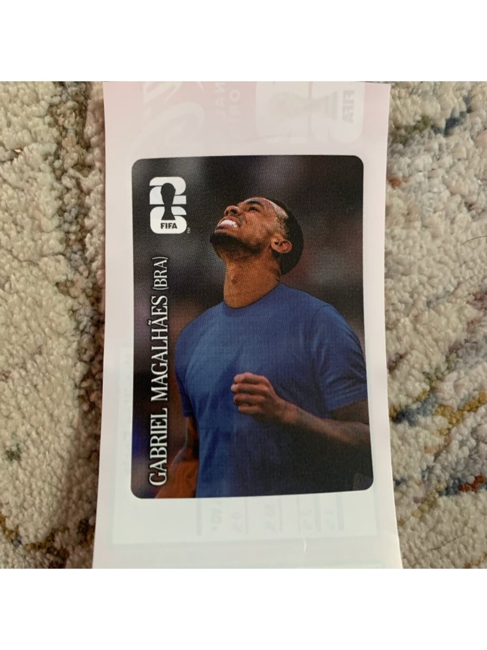 Gabriel Magalhaes Brazil 2026 Panini World Cup Stickers Coca-Cola Exclusive CC12